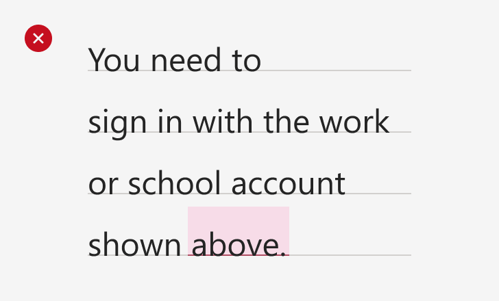 Best practices -- Don’t use directional terms