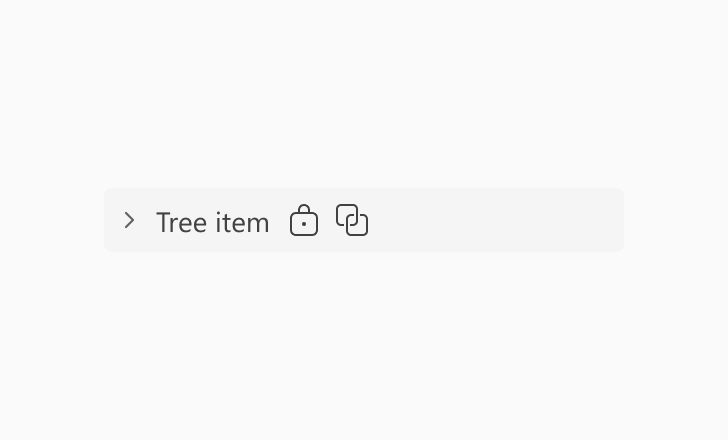 Trailing icons